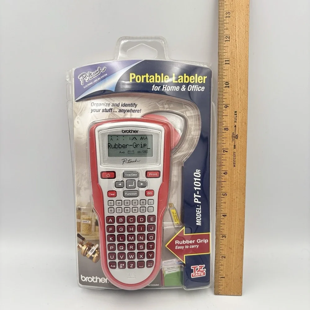 Brother Portable Labeler Label Maker Model PT-1010R Home Office